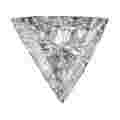 Diamant Triangle de 1,02 carat de couleur F et de puret� SI1 + certificat EGL USA