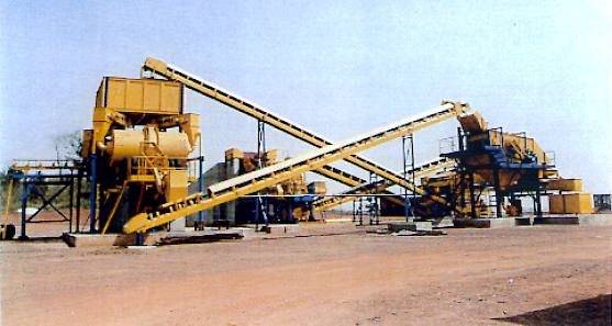 Laverie Hymex : concasseur pour production kimberlitique