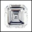 Diamant Asscher de 0,63 carat de couleur D et de puret� VS2 + certificat EGL ISRAEL