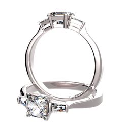 Bague &eacute;paul&eacute;e diamant 4 griffes