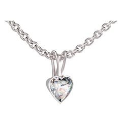 Pendentif diamant serti clos double b&eacute;li&egrave;re