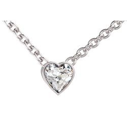 Pendentif diamant serti clos sur cha&icirc;ne
