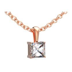 Pendentif or rose griffes b&eacute;li&egrave;re r�f. 5189 diamant princesse&nbsp;&nbsp;:&nbsp;440,00&nbsp;&euro;
