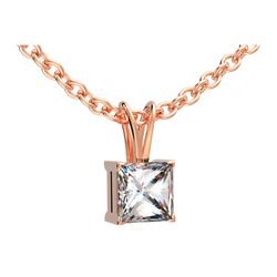 Pendentif or rose griffes double b&eacute;li&egrave;re r�f. 5193 diamant princesse&nbsp;&nbsp;:&nbsp;462,00&nbsp;&euro;