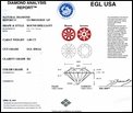 Certificat EGL USA Analysis : cliquez pour agrandir