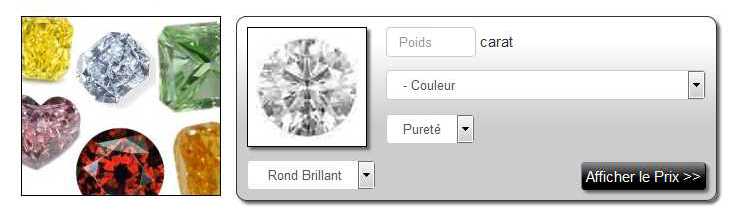 Simulateur prix des diamants de couleur