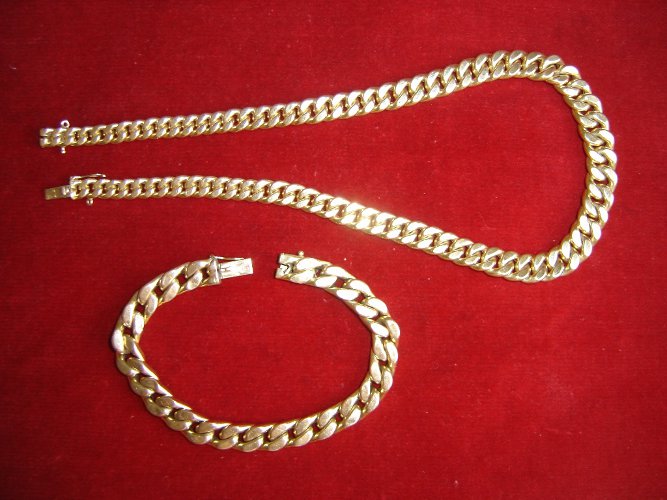 collier maille gourmette or