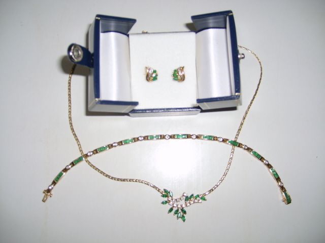 Parure émeraudes et diamants