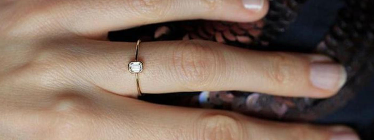 Bague de naissance diamant