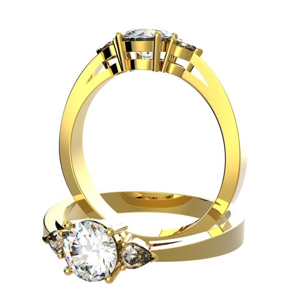Bague solitaire pavage en diamant