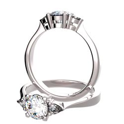 Bague &eacute;paul&eacute;e sertie diamant, num 4992
