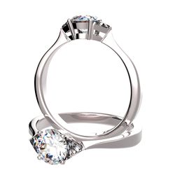 Bague &eacute;paul&eacute;e sertie diamant, num 5023
