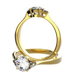 Bague &eacute;paul&eacute;e sertie diamant, num 5024