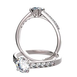 Bague pavage sertie diamant, num 4877