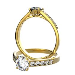 Bague pavage sertie diamant, num 4878