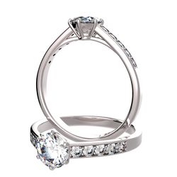 Bague pavage sertie diamant, num 4884