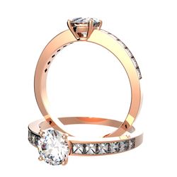 Bague pavage sertie diamant, num 4907