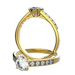 Bague pavage sertie diamant, num 4914