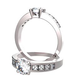 Bague pavage sertie diamant, num 4941