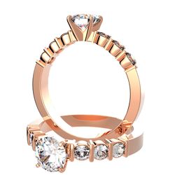 Bague pavage sertie diamant, num 4951