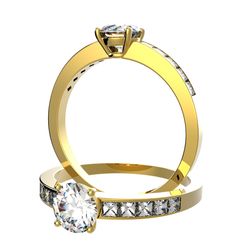 Bague pavage sertie diamant, num 4958