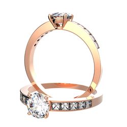 Bague pavage sertie diamant, num 4959