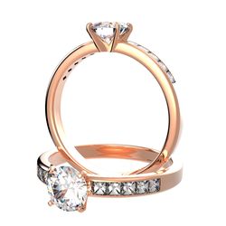 Bague pavage sertie diamant, num 4979
