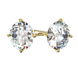 Boucles d'oreilles sertie diamant, num 5128
