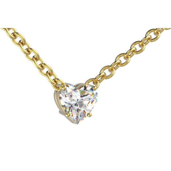 Collier Pendentif U Infini Argent 925 - Zirconium Et Diamant Brillant