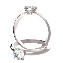Solitaire sertie diamant, num 4708