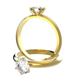 Solitaire sertie diamant, num 4710