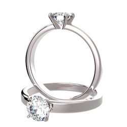 Solitaire sertie diamant, num 4717