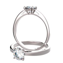 Solitaire sertie diamant, num 4729