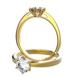 Solitaire sertie diamant, num 4734