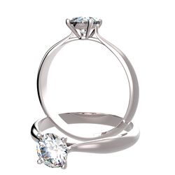 Solitaire sertie diamant, num 4744