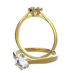 Solitaire sertie diamant, num 4770