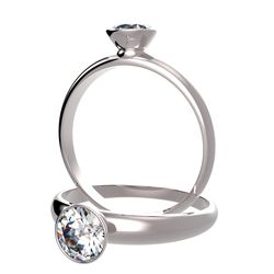 Solitaire sertie diamant, num 4792