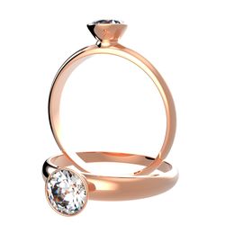 Solitaire sertie diamant, num 4791