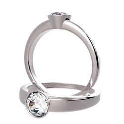 Solitaire sertie diamant, num 4793