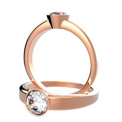 Solitaire sertie diamant, num 4795