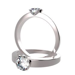 Solitaire sertie diamant, num 4825
