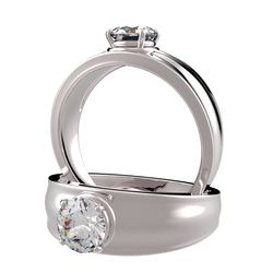 Solitaire sertie diamant, num 4832
