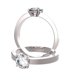Solitaire sertie diamant, num 4865