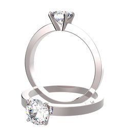Solitaire sertie diamant, num 4753