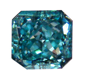 Diamant Fancy Vivid Green Blue